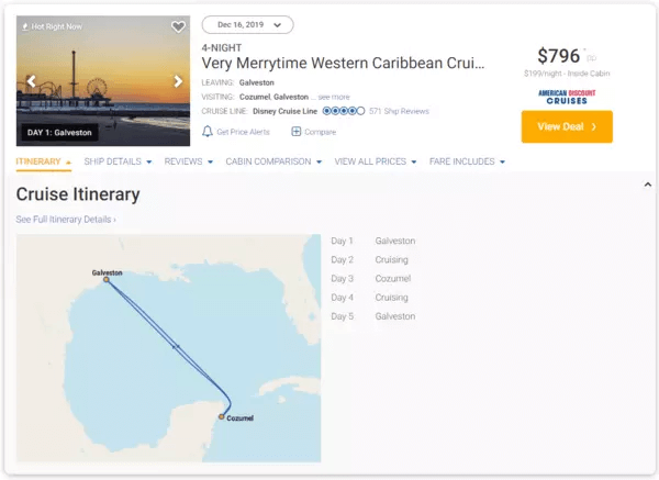 CruiseCritic优惠码2024 迪士尼游轮5天西加勒比行程 停靠科苏梅尔岛 $796起 搭乘 Disney Wonder 号游轮